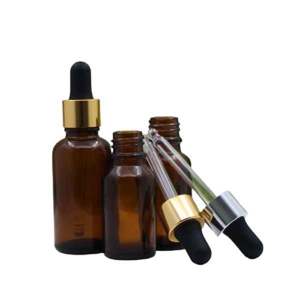 

storage bottles & jars empty brown glass essential oil pipette bottle matte black rubber cosmetic packaging container 5ml 10ml 20ml 30ml