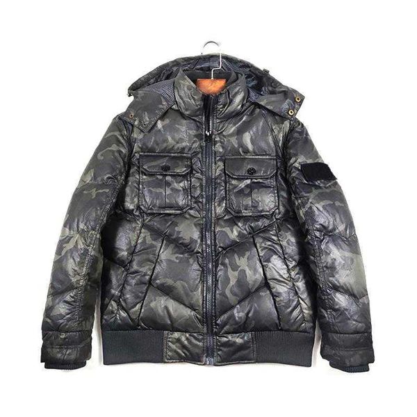 

men's down & parkas winter jacket compass fashion leisure warm white duck fabric weight 1kg 2021, Black