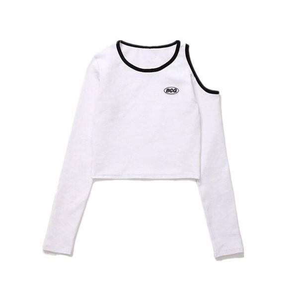 

women's t-shirt girl girlish style wear white short chic elegant ins trendy special-interest design sneaky