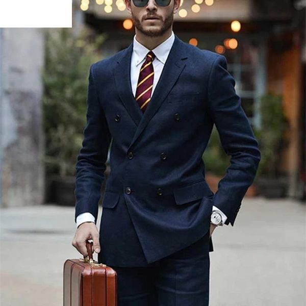 

men's suits & blazers wedding suit slim 2 pieces groom tuxedo double-breasted smoking clothing jacket summer dress, White;black