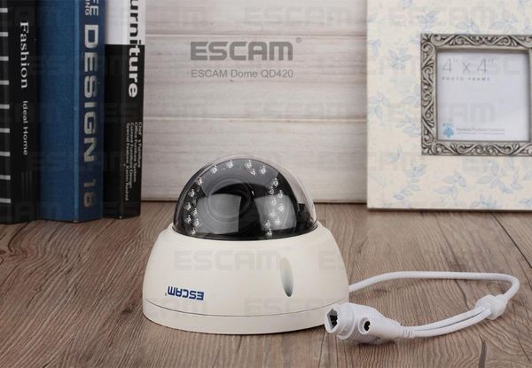 

cameras escam qd420 4mp ir ip dome camera ip66 water-proof outdoor wifi
