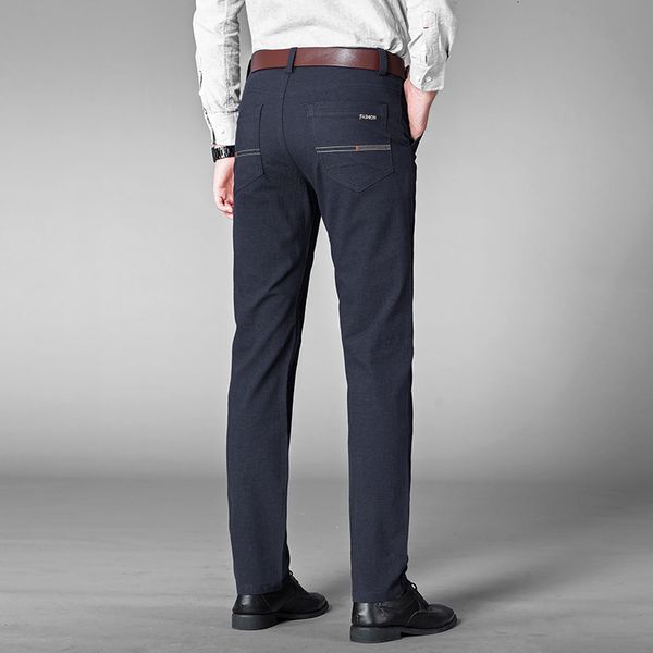 

2021 new men's classic casual elastic mens cotton black plus size 42 46 wfrt