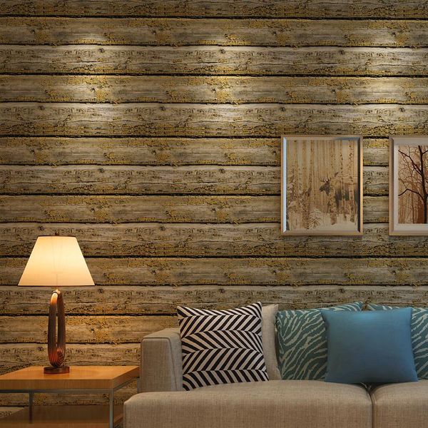 

wallpapers vintage home decor personalized chinese wood strip wall paper roll for living room walls papel pintado mural behang