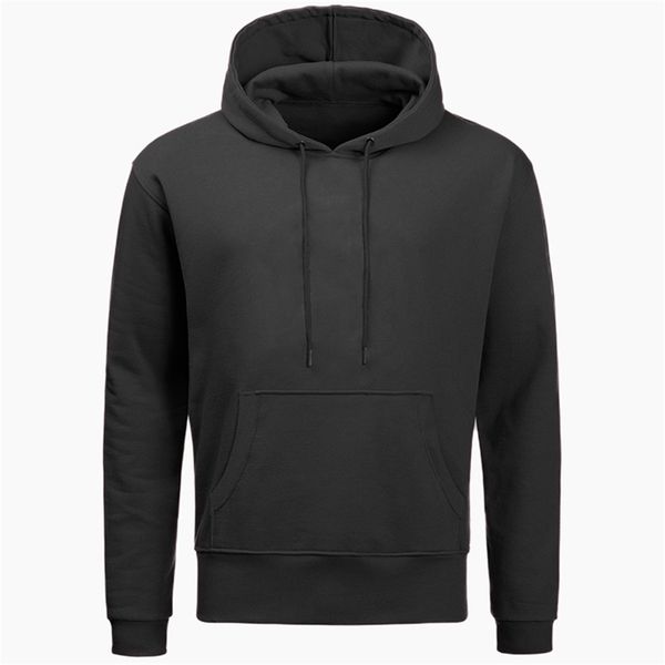 

hoodies men autumn winter anime fleece men's sweatshirts warm harajuku hoody 210813, Black