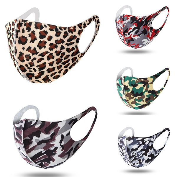 

camouflage face masks anti-dust wind mouth mask washable breathable outdoor cyling bicycle protective mask party masks