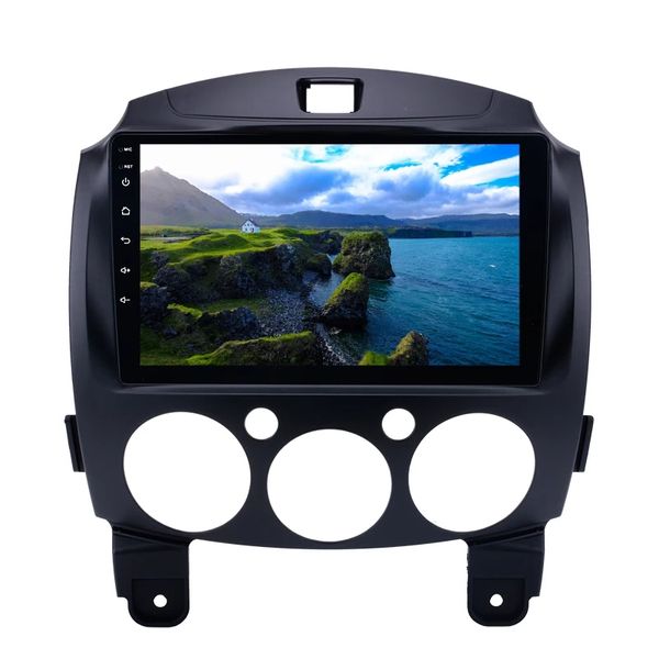9-Zoll-2Din-Android-Auto-DVD-Radio-Stereo-Player GPS-Navigationskopfeinheit für MAZDA 2/Jinxiang/DE/Dritte Generation 2007-2014
