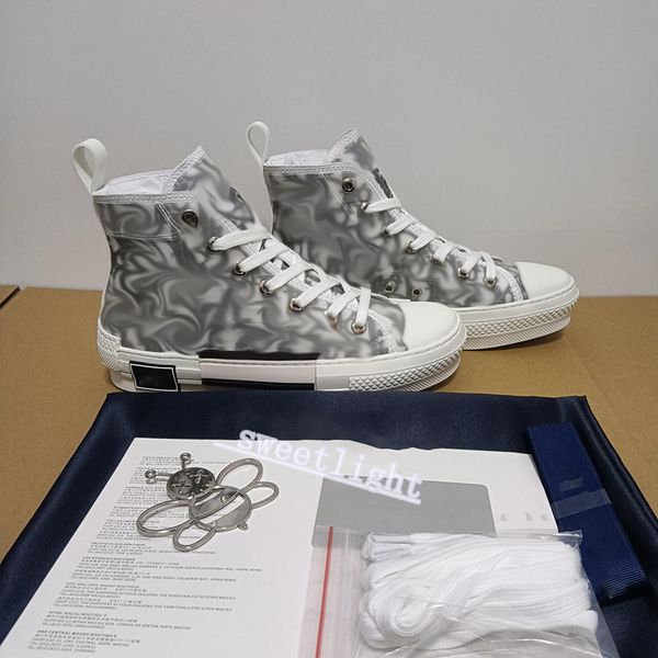 

2021 boy girl luxury b23 fashion sneakers female designer men and women high heel leather casual running outdoor, Black