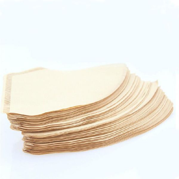 

coffee filters 100pcs/bag wooden original hand drip paper filter espresso disposable serving