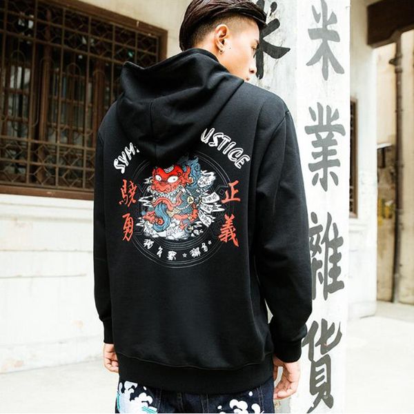 

april momo 2021 male pullovers style spring tyle hip hop hoodies 5mxg, Black
