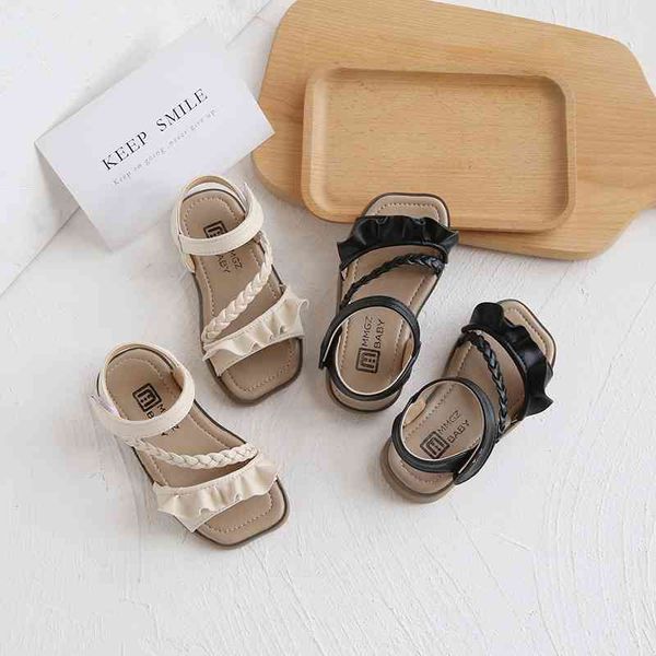 

summer arrival girls fashion princess shoes kids beach 210528, Black;red