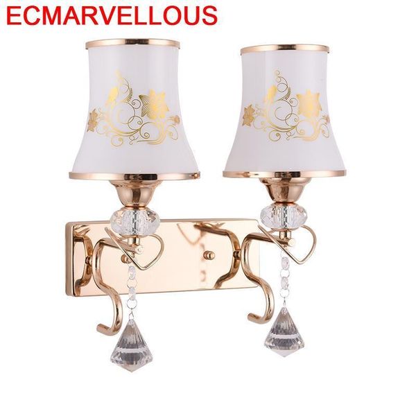 

wall lamp wandlampen coiffeuse avec miroir deco mural penteadeira crystal aplique luz pared bedroom light for home wandlamp