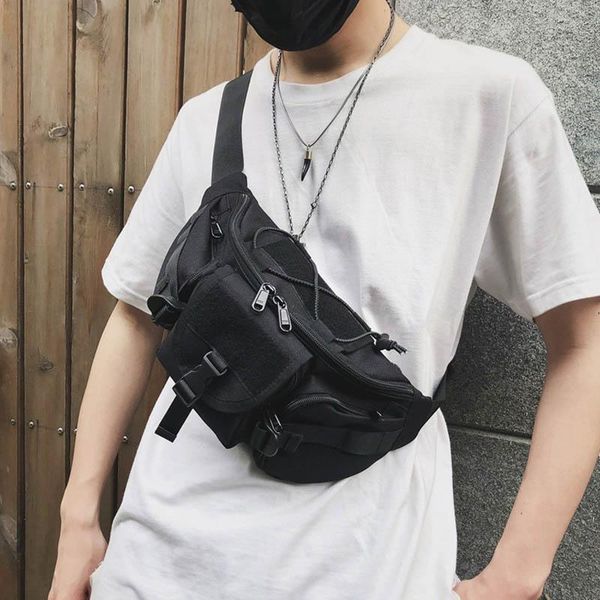 

waist bags outdoor tactical pack streetwear men bag functional chest camping hiking pouch handbag