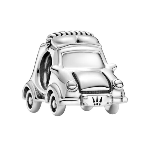 

1pcs cute car pendant diy beads adapting to original pandora charm bracelet ladies jewelry making gifts, Silver