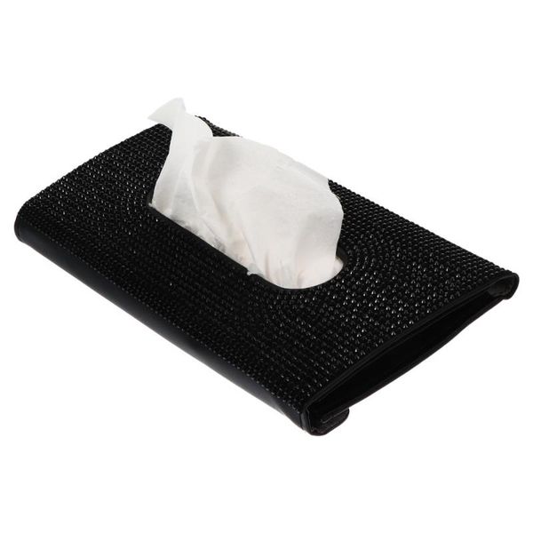

tissue boxes & napkins car paper box with rhinestone sunshade hanging container