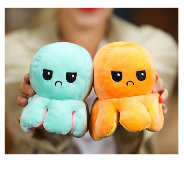 

2021 reversible flip ocs stuffed plush toys 10*20cm stuffed animals cute flipped ocs doll lighted child toy wholesale