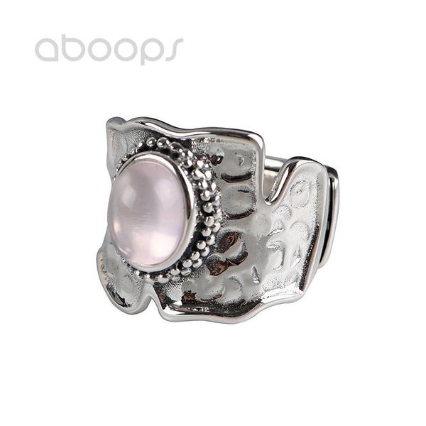 

cluster rings 925 sterling silver pink stone ring for women, Golden;silver