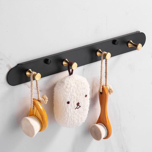 

robe hooks black aluminum bathroom towel hook wall mounted clothes coat hardware