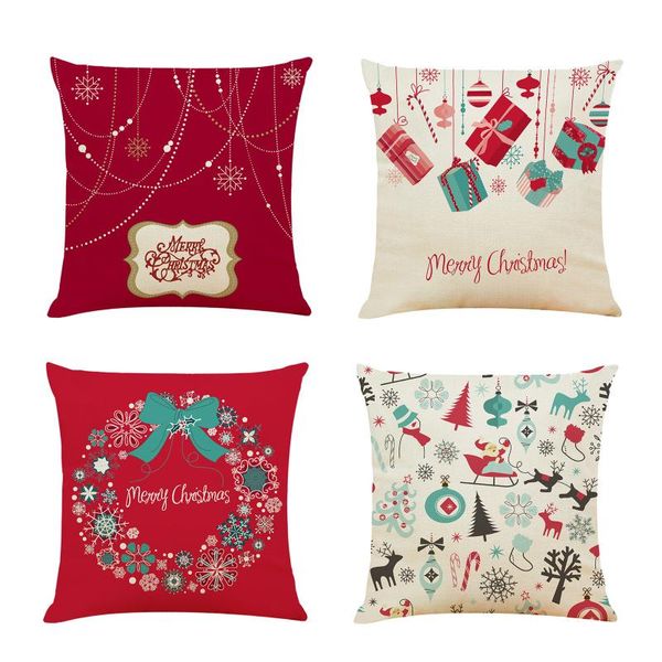 

decorative pillows for sofa car throw cushion cover home decor pillow case christmas pattern cojines decorativos para sofÃ¡