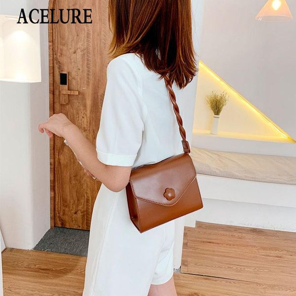 

shoulder bags acelure solid pu leather handbags women wedding clutches satchels ladies party purse designer crossbody messenger