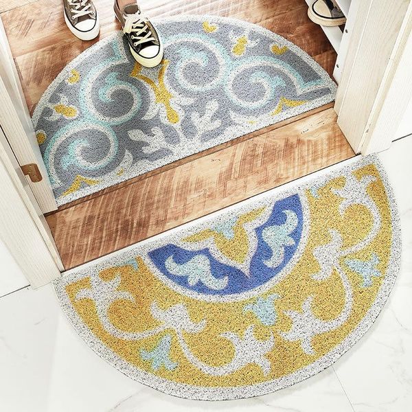 

new sand scraping dust door entrance mat hallway kitchen bath non-slip rug dust removal carpet wire loop footpad doormat