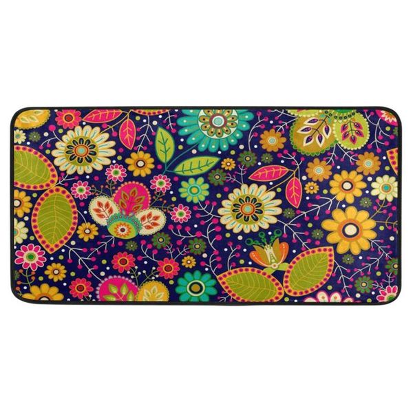 

cushion/decorative pillow boho floral printed kitchen mat non slip hallway entry carpet mandala decoration living room floor mats absorb wat