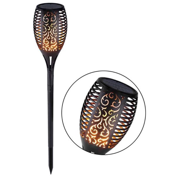 

solar lamps led flame flickering lawn torch light realistic dancing waterproof outdoor garden decor lamp
