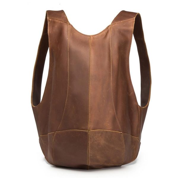 

backpack genuine leather men's business messenger male shoulder casual tote men large travel bag mini hand hyzou