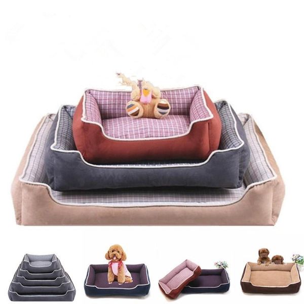 

kennels & pens pet bed warm products for small medium large dog soft dogs washable house cat puppy cotton kennel mat