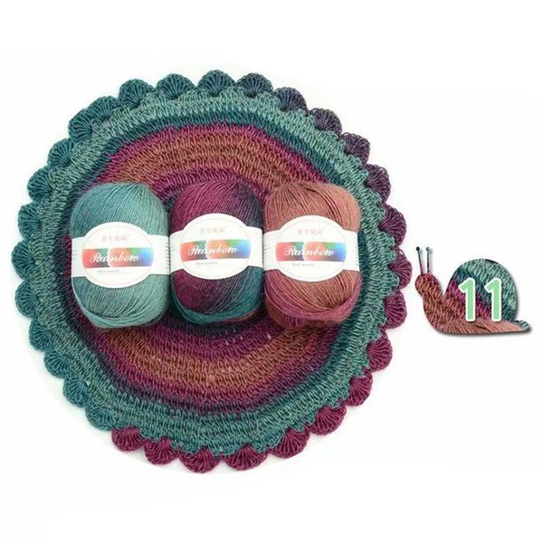 

yarn soft worsted rainbow gradient colors diy baby knitting wool shawl scarf sweater crochet thread supplies 91ad, Black;white