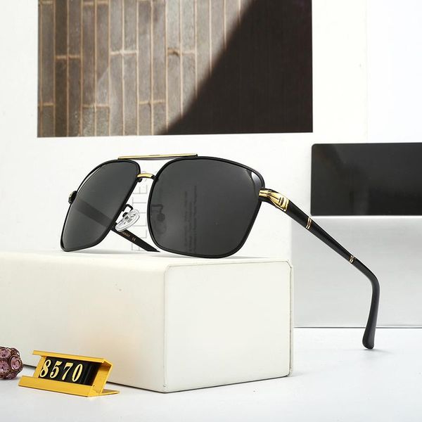 

sunglasses pilot car brand men's designer retro square man polarized driving fishing outdoor uv proteceyewear, White;black