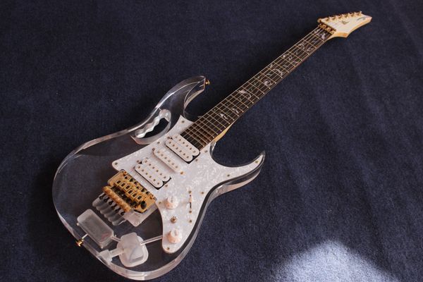 

acrylic plexiglass electric guitar six strings