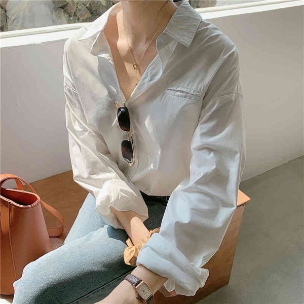 

women's hoodies & sweatshirts hzirip female t-shirt , korean fashion, urban minimalist, for office, women, lapel lou1, Black