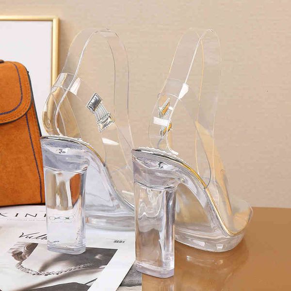 

dress shoes maiernisi sandals women explosive high heel 11cm fine waterproof table crystal wedding m59h, Black