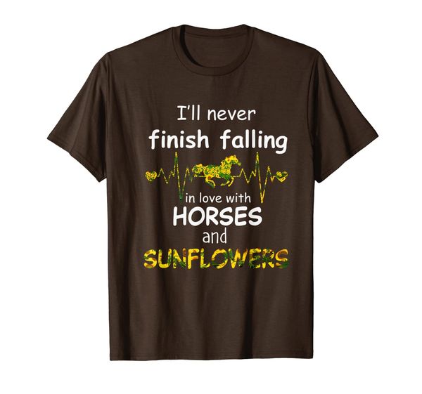 

lovely horse and sunflower lover t-shirt, White;black