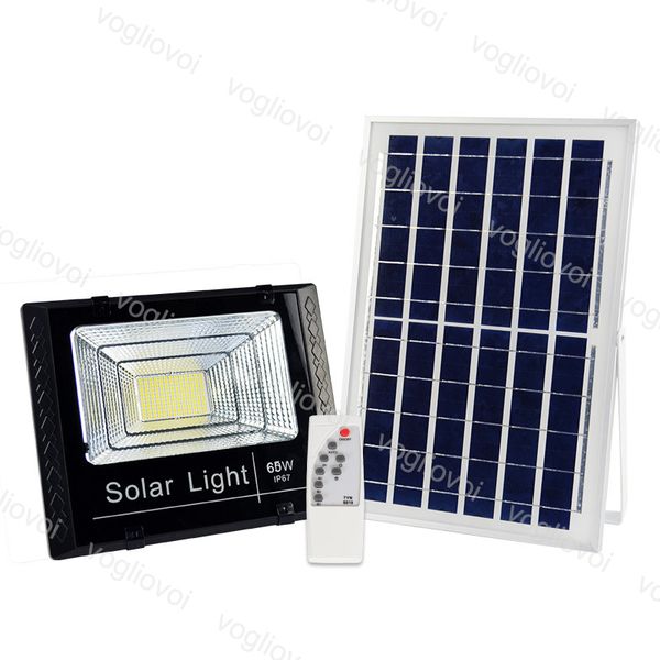 

solar floodlights 25w 40w 60w 100w 200w yard lamp ip66 6500k auto with pannel outdoor for garden street garage park dhl
