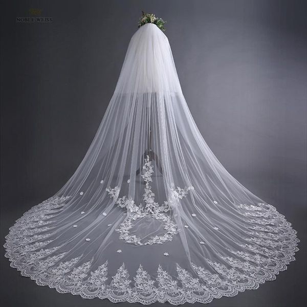 

bridal veils wedding veil two-layer with comb lace edge cathedral, Black