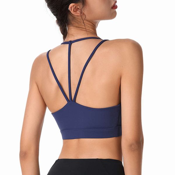 

2021yoga bra no steel large fitness vest underwear women's clothing, Gray