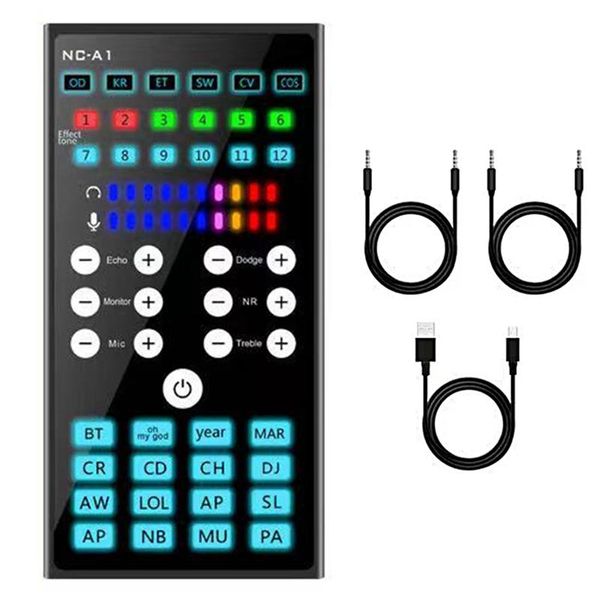 

sound cards nca1 live card mixer audio bluetooth microphone condenser ktv karaoke mobile phone computer