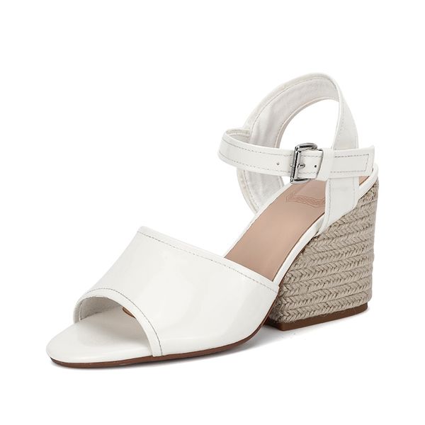 

2021 new women heeled sandals fashion square open toe cross strappy breathable summer chunky heels lady slide dress shoes, Black
