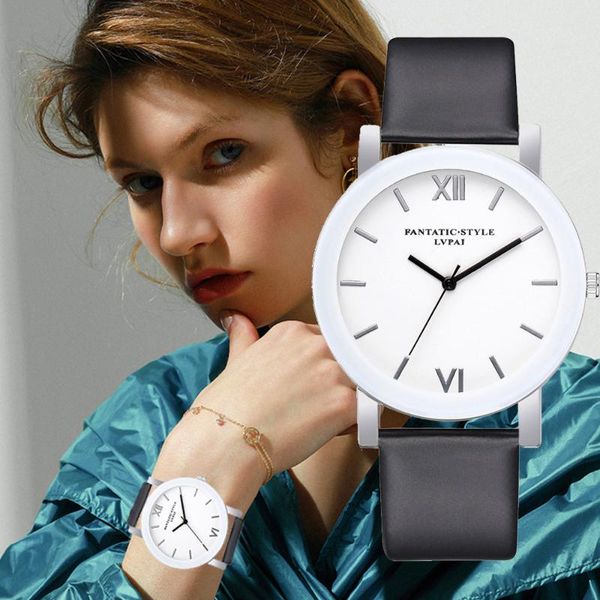 

wristwatches 2021 lvpai brand quartz watches for women luxury white bracelet ladies dress creative clock wg, Slivery;brown