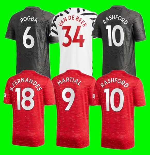 

2020 2021 manchester pogba humanrace b.fernandes united rashford fouth soccer football jerseys shirt, Black;yellow