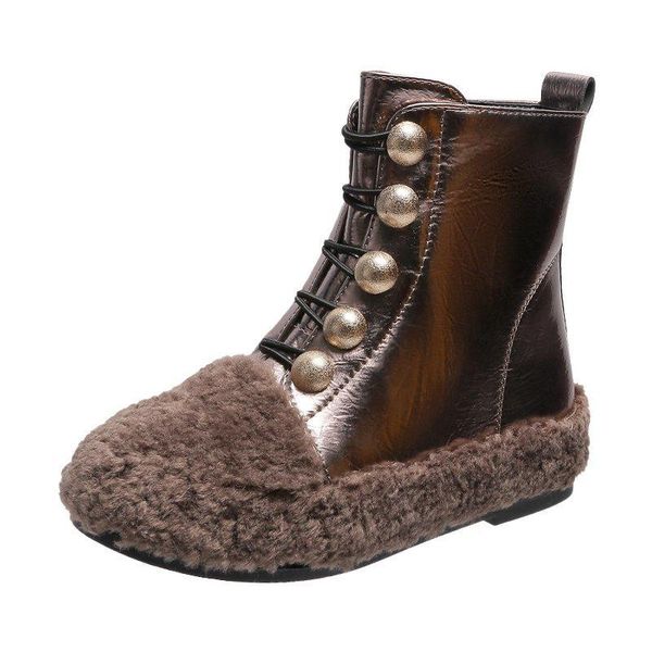 

boots fashion women's boots, chunky thick-soled black ladies naked winter mid-tube trendy shoes