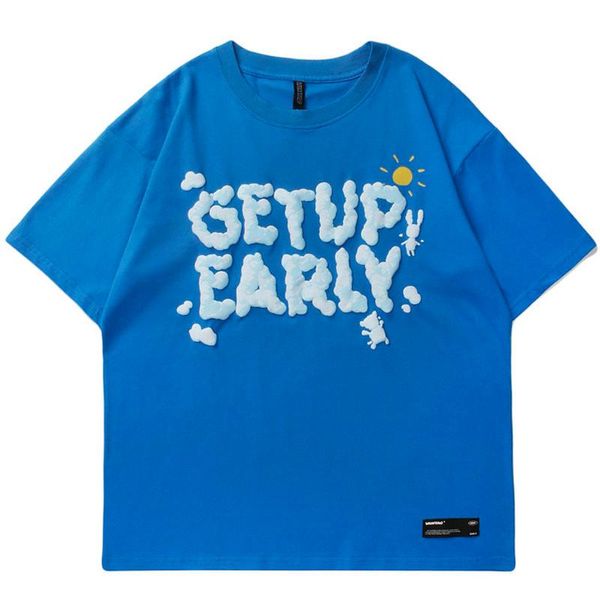 

men's t-shirts mens letter printed 100%cotton t shirts couple shirt hiphop short sleeve 2021 summer o-neck oversize tees, White;black
