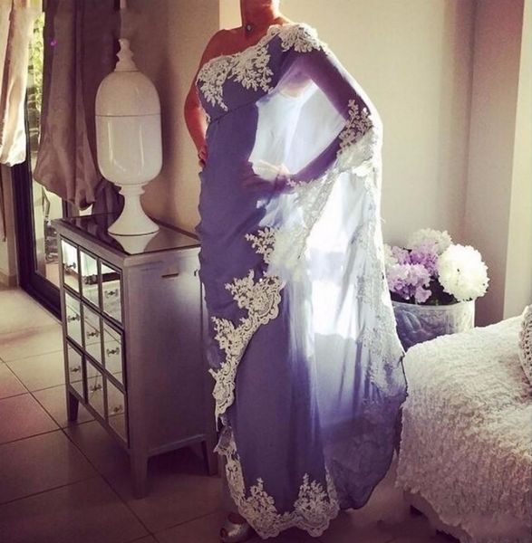 

vestido de 2021 noiva saree evening es arabic muslim chiffon applique abendkleider one shoulder prom party gowns new iotz, Black;red