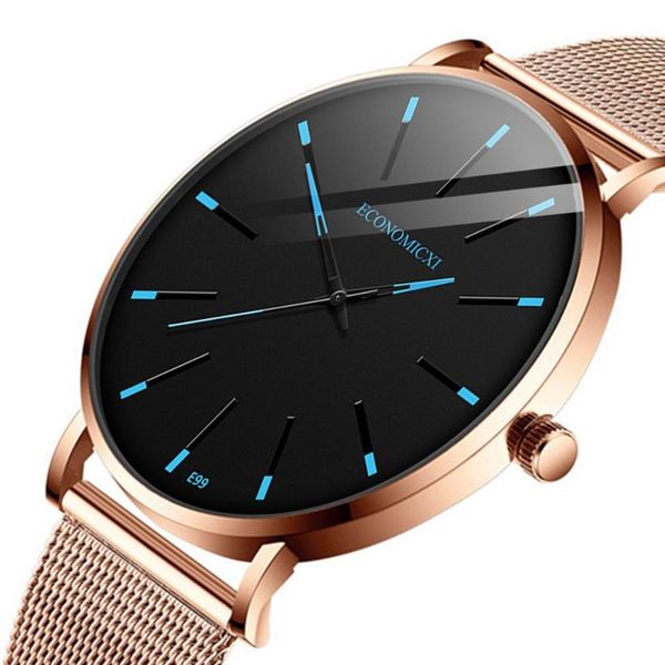 

wristwatches reloj hombre luxe watch men mesh ultra-thin stainless steel quartz wrist male clock relogio masculino drop *a, Slivery;brown