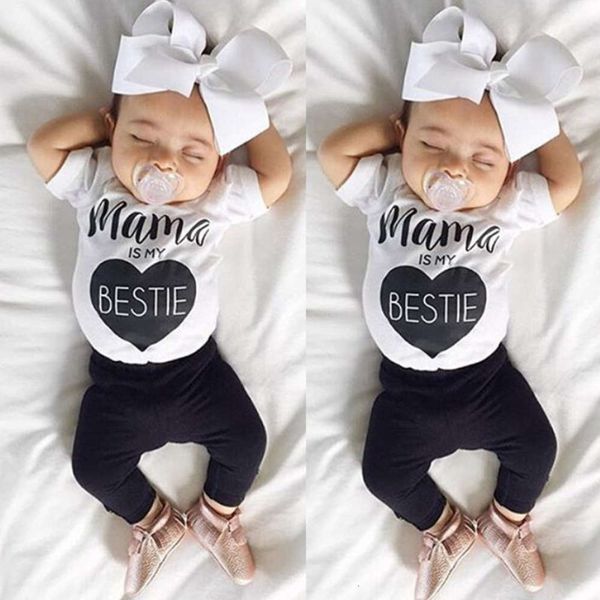 

summer baby spring suit boys' white long sleeve mama black trousers two piece set for middle and small children