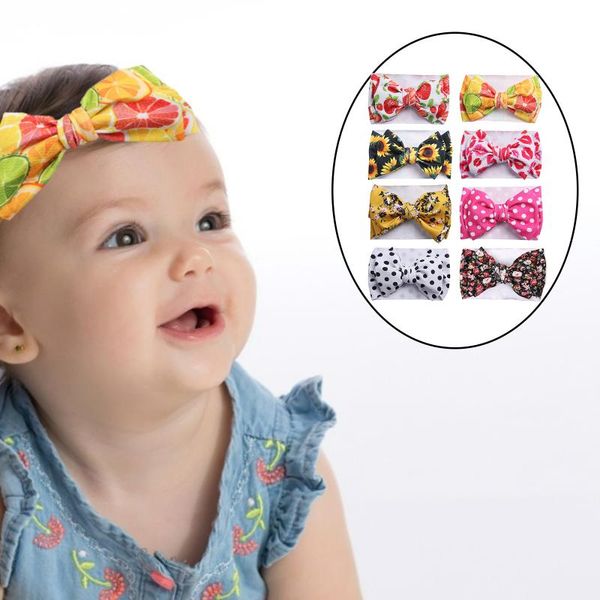 

hair accessories 1piece cute baby headbands bow knotted cloth band for 0~3 years old infant hairband, Slivery;white