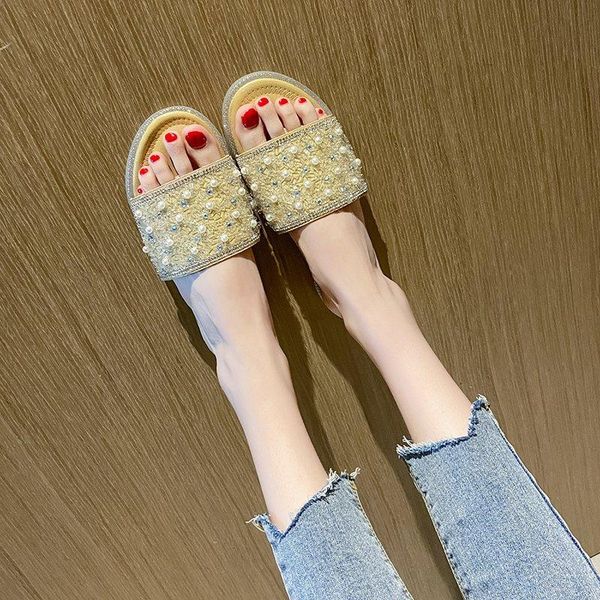 

slippers 2021 ladies designer sandals women's shoes, Black