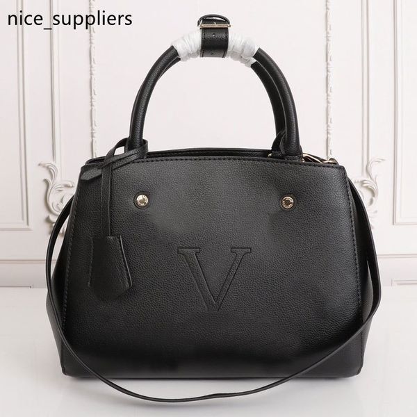 

fashion extra large new arrival woman real leather handbags leather ladies shoulder hand bags bags for women handbag, Red;black