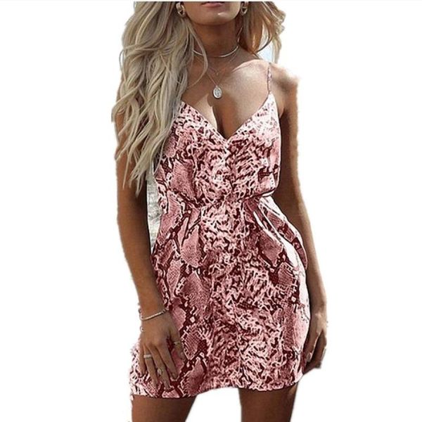 

casual dresses 2021 printing sleeveless strap brown pink purple dark blue tight dress good quality, Black;gray